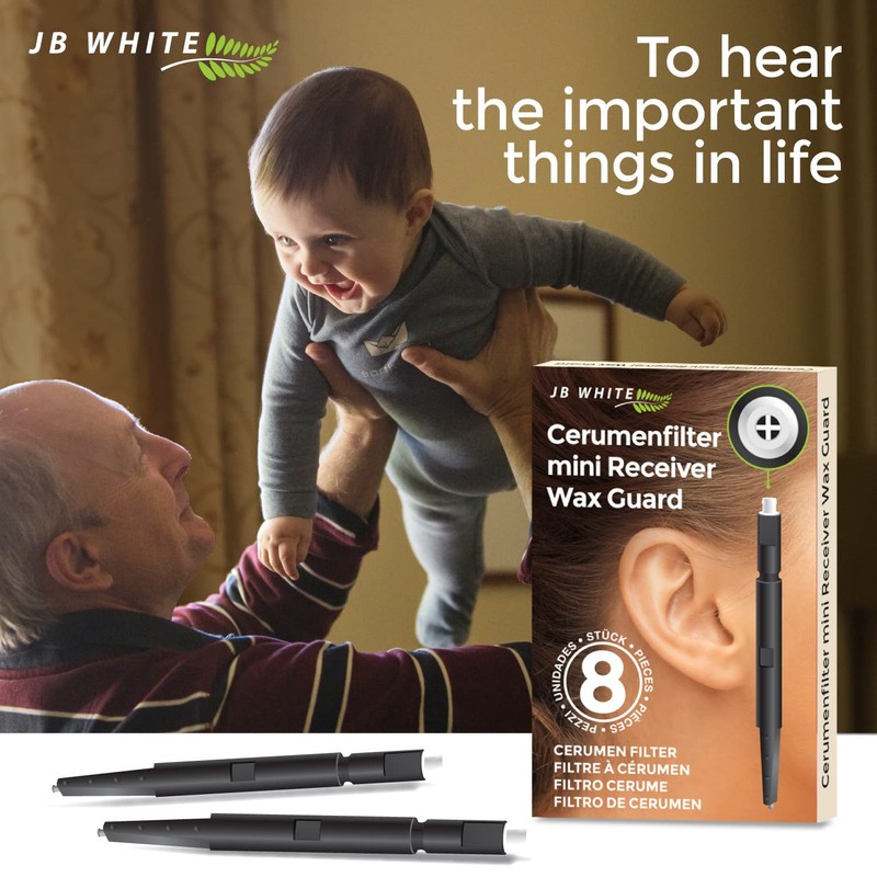 JB White 48 Cerumen Filter Mini-R WaxGuard Compatible with Signia