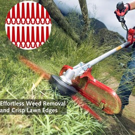 DILUSILK 40 Pcs Plastic Grass Trimmer Blades,83 mmCordless Strimmer Replacement Blades for Lawn Mower Cutting Compatible with Swift Ryobi VonHaus Grass Strimmer