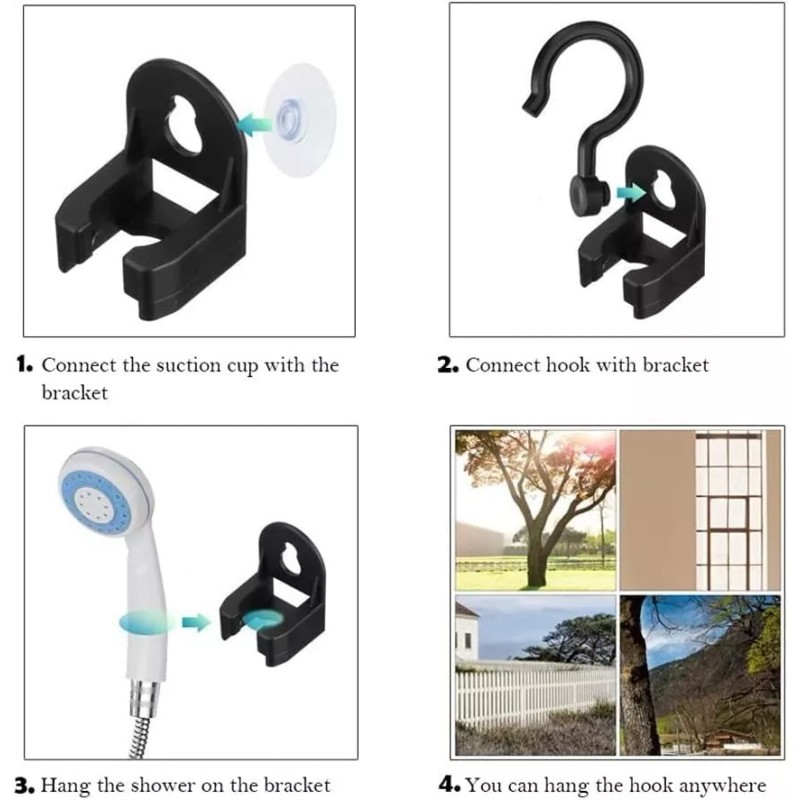 ZWX Regadera De Mano Ducha Portatil Recagable Con Bomba Camping