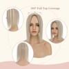 Elailite Clip in Hair Toppers Real Human Hair For Women