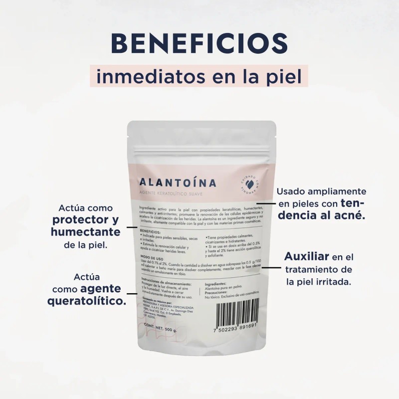 Alantoína Pura Uso Cosmético 500 G