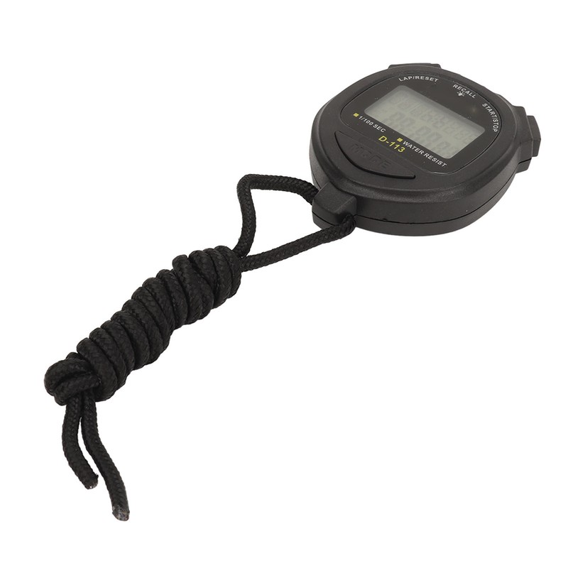 Digital Stopwatch 60 Lap Memory Split Sport Timer Waterproof with