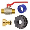 VARIOSAN IBC Ball Valve with Plug-In System 16195, 3/4 Inch,