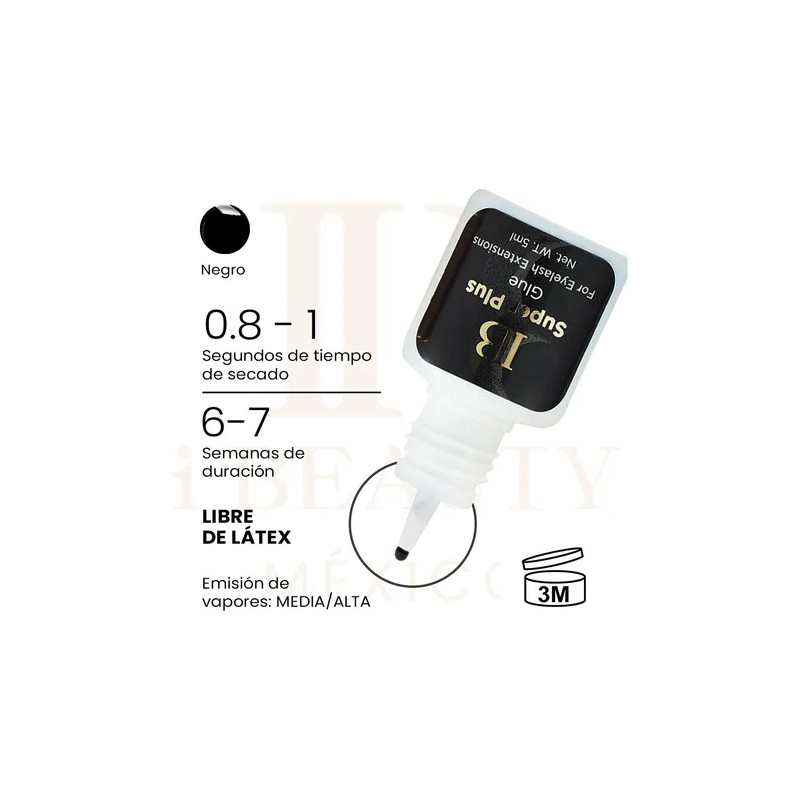 Pegamento De Pestaas Ib Super Plus 5 Ml Bolsa Secado