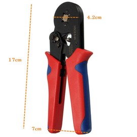 HSC8 6-4A AWG23-10 Wire Stripper Self Adjusting Crimping Plier Ratcheting Ferrule Crimper Tool Eye Pliers Tools
