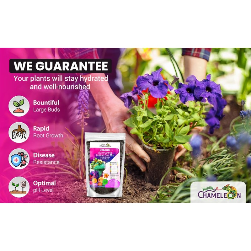Organic Autoflower Potting Soil Mix – Ready-to-Use Living Soil, No