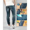 ZEFFFKA Premium Quality Denim Iron-on Jean Patches Inside & Outside