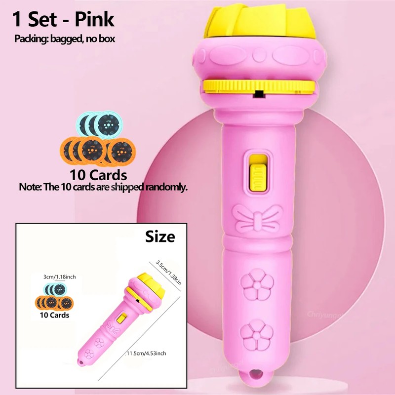 Kids Animal Projector Flashlight for Bedtime Play – Focusable Story