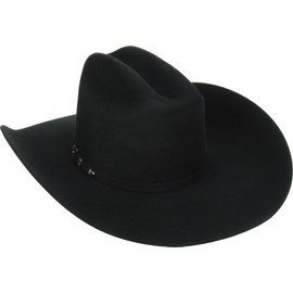 ARIAT Unisex Adult 3X Western Wool Felt Cowboy Hat, Black, 7-1/2