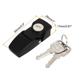 sourcingmap Cabinets Boxes Cases Security Plastic Toggle Hasp Latch Lock W 2 Keys