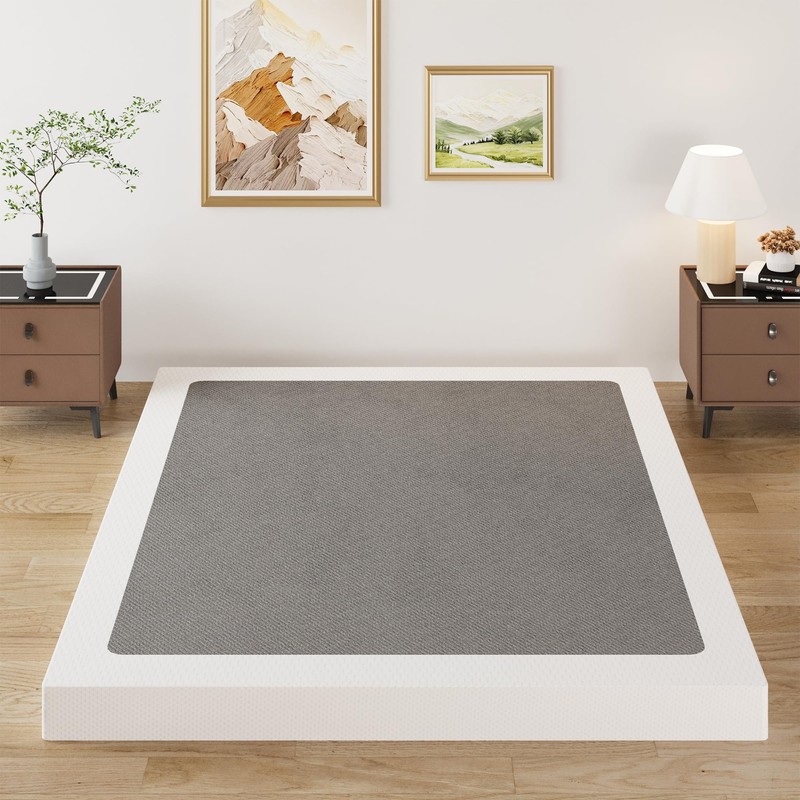 Lutown-Teen 3 Inch Queen Box Spring Low Profile, Heavy Duty