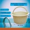 Mega Skimmer Basket Compact Robust Leaf Catcher for Pools Diameter