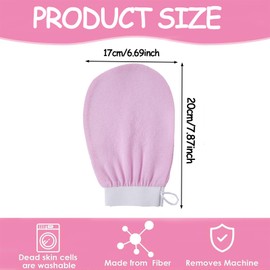 4 Pcs Exfoliating Gloves, Dead Skin Remover Exfoliating Mitt Deep Body Scrubber Clean Shower Glove for Men Women
