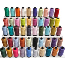 30 x Large Spools 100% Pure Cotton Sewing Threads 350 Yards Each All Purpose Threads 30 Colours + 15 Denim Spools Free See pic 2