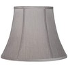 Pewter Gray Medium Bell Lamp Shade 8" Top x 14"