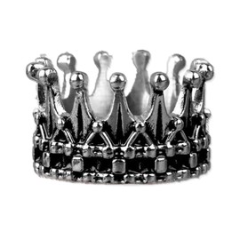 LAFATINA Royal Kingdom Crowns Rings for Men Women Stainless Steel King Queen Knight Domineering Bands Ring