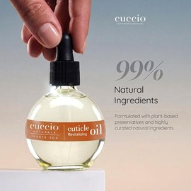 Cuccio Naturale Cuticle Revitalizing Oil - Hydrating Oil For Repaired Cuticles Overnight - Remedy For Damaged Skin And Thin Nails - Paraben And Cruelty-Free Formula - Vanilla Bean And Sugar - 75 ML
