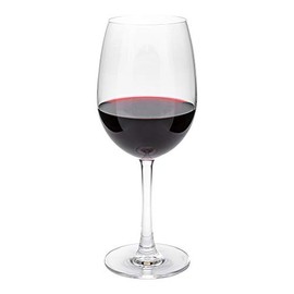 Restaurantware Voglia Nude 19.8 Ounce Cabernet Wine Glasses Set Of 12 Crystal Wine Glasses - For White or Red Wines Laser-Cut Rim Fine-Blown Crystal Stemmed Wine Glasses Dishwasher-Safe Stemware