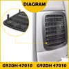 PMFCA For Prius Battery, HV Battery Cooling AIR Intake Filter