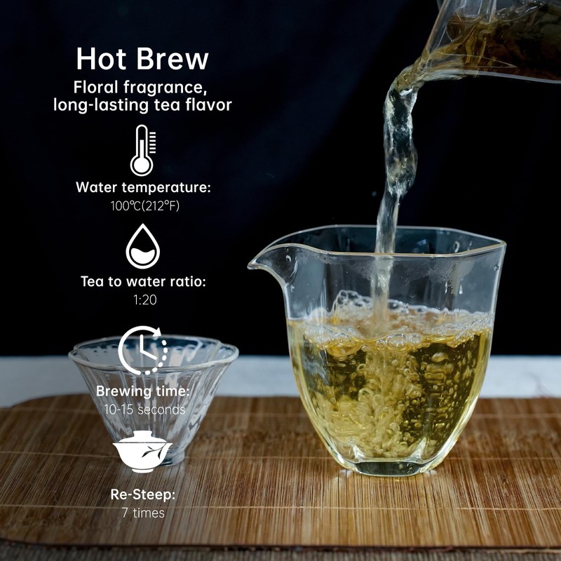 iTeaworld Jasmine Oolong Loose Leaf Tea, Fujian Anxi Tieguanyin Whole