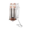 CPU Cooling Fan Professional Efficient 6 Tubes 3 Wires White