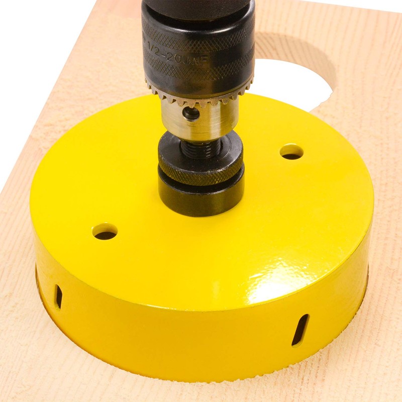 Acekit 7 inch Hole Saw With 7/16 Arbor HSS Bi-Metal