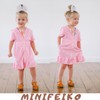 MINIFEIKO 3T Toddler Girls Swim Cover Up Swimsuit Hooded Coverup