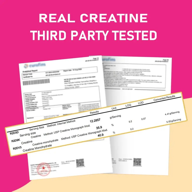 Creatine Monohydrate Gummies for Women – Muscle Recovery Support, Workout