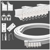 Flexible Bendable Ceiling Curtain Track, Ceiling Mount for Curtain Rail,Room