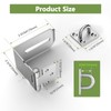 Anobeyi Door Hasp Latch, 90 Degree Padlock Hasp Lock, 304