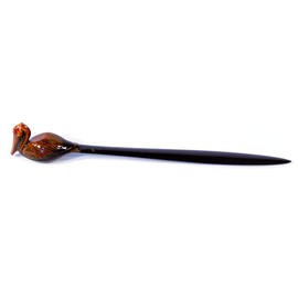 LX Hand Painted Dark Pelican Bird Letter Opener