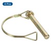 sourcing map 4Pcs 3/8" x 2-3/4" Linch Pin with Ring,