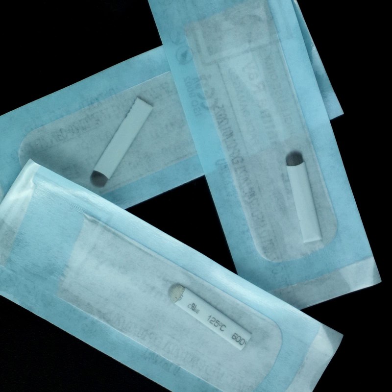 Pack of 50 White Microblading Needles Nano U24 0.15 mm