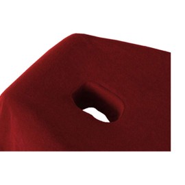 EXKLUSIV HEIMTEXTIL Massage Table Terry Towelling Fitted Sheet with Nose Slit Brand 70-80 cm x 190-200 cm Bordeaux