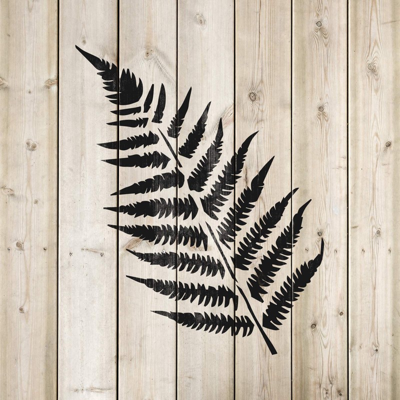 Ferns Stencil Template for Walls and Crafts - Reusable Stencils