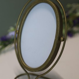 21cm Gold Portrait Photo Frame Metal Wire Stand Picture Display Victorian Vintage Style Decor
