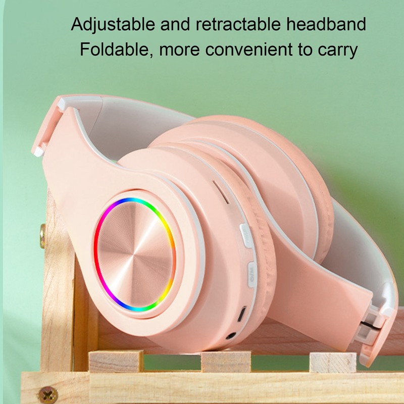 Bluetooth Headset Noise Reduction Foldable Over Ear Wireless Headphone with
