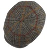 Stetson Hatteras Minto Flat Cap - Peaked Cap with Checked