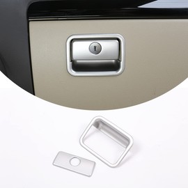 ABS Inner Glove Box Handle Buckle Cover Trim Fit for Toyota Land Cruiser Prado FJ150 150 2014 2015 2016 2017 2018 Interior Car Accessories (Silver)