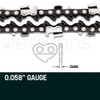 Baumr-AG Tru-Sharp 0.325 Inch Pitch Chainsaw Chain for 22 Inch
