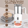 Electric Milk Frother,4-in-1 Milk Frother and Steamer for Coffee -