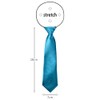 BomGuard Children's Tie with Silk Effect Shiny for Boys 2-5