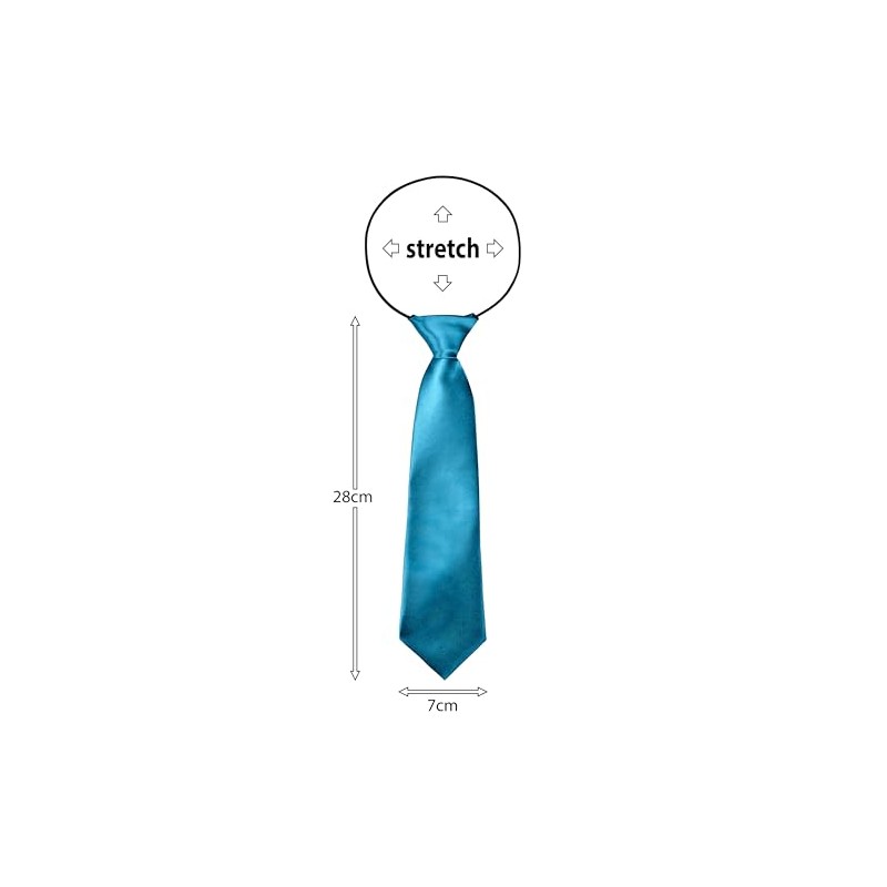 BomGuard Children's Tie with Silk Effect Shiny for Boys 2-5