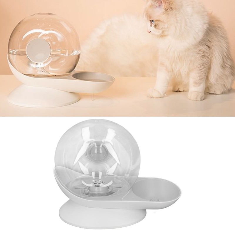 Pet Water Dispenser Snail Shape Automatic Transparent 2.8L Large Capacity