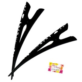 Gorgeous & Versatile Hair Accessory: Openwork Concord Clip, Black, Basic and Easy to Use Classic Design. You can arrange your hair securely together and arrange it freely for everyday use, office or