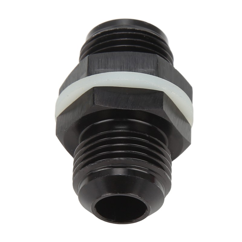 Fuel Cell Bulkhead Fitting with PTFE Washer Black Anodized 6061‑T6
