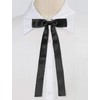 Allegra K School Ribbon, Uniform Ribbon, Ribbon Tie, Solid Color,