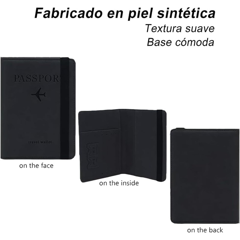 Lumbor37 Caja de Pasaporte RFID Billetera Caja de Tarjeta de