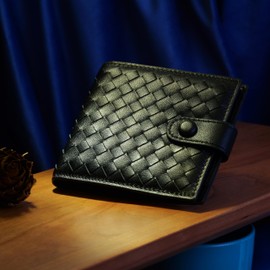 BAWAKO Genuine Leather Wallet with Coin Compartment for Men and Women, Coin Purse, Wallet, Card Holder, black, Stylish design