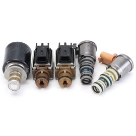5PCS 4L60E Transmission Solenoid Kit EPC TCC 4L65E Master Solenoid Valve Kit Compatible with GM Products 1996-2002